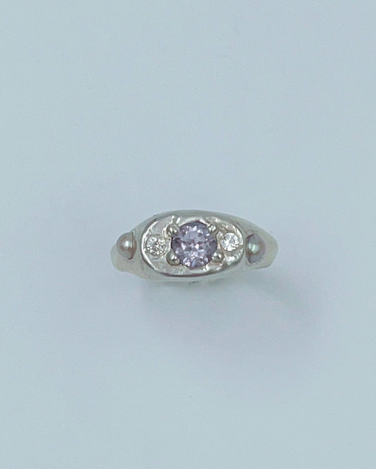 LAVENDER HAZE RING - SIZE 6